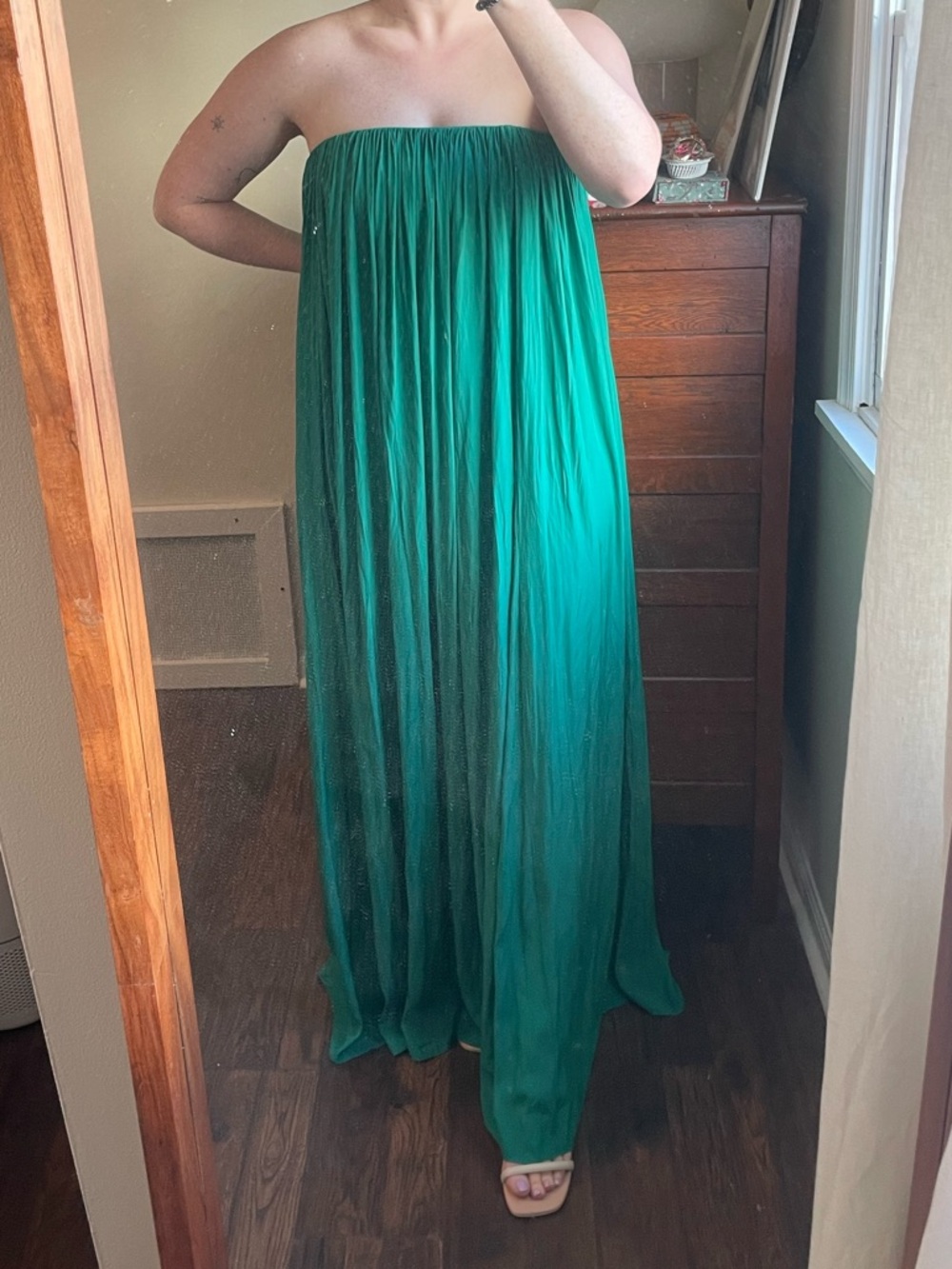ALC Wynn Gown Emerald Green Serpent Formal Maxi Dress Size 12 NWT - Picture 2 of 14